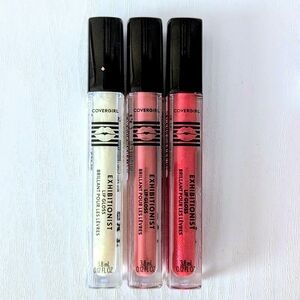COVERGIRL Exhibitionist Lip Gloss Intense Hydration & Shine (LOT OF 3)